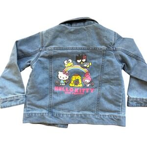 Kids Hello Kitty Denim Jacket Character Spring Blue Jean Jean Jacket Size S 6-6X